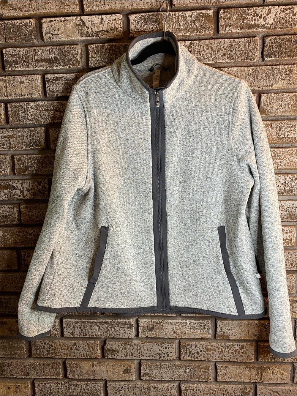 Lululemon It’s Fleecing Cold Women's Light Gray Zip-Front Fleece Jacket